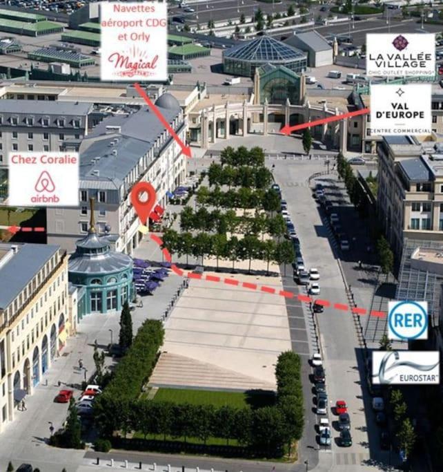 Disneyland Paris 70M² Face Parc, Place Ariane Serris Ngoại thất bức ảnh