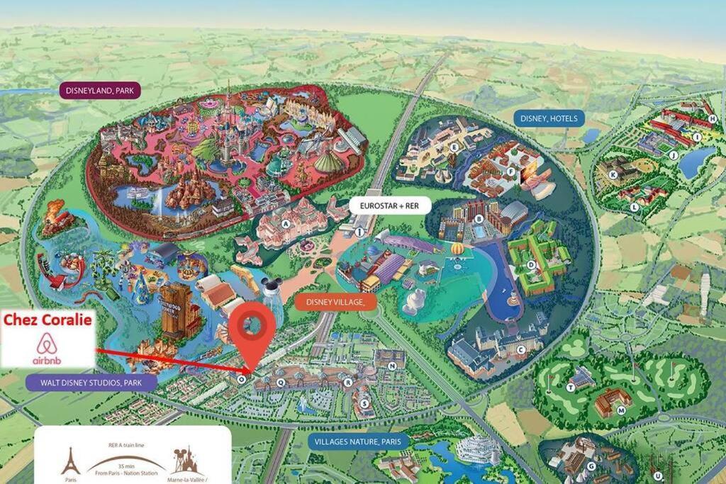 Disneyland Paris 70M² Face Parc, Place Ariane Serris Ngoại thất bức ảnh